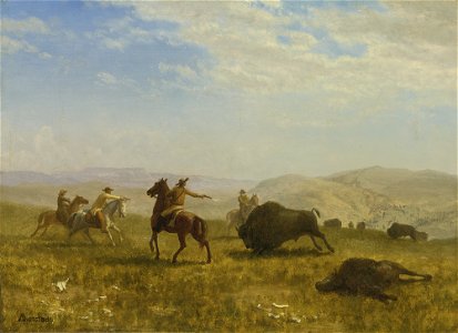 Albert Bierstadt - The Wild West. Free illustration for personal and commercial use.