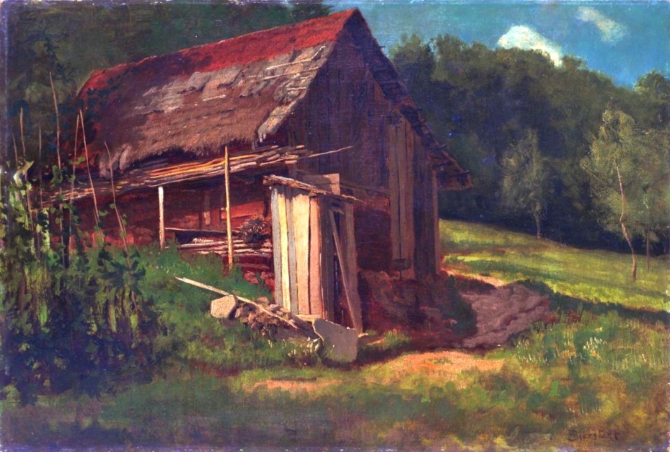 Albert Bierstadt - Swiss Mountain Cabin