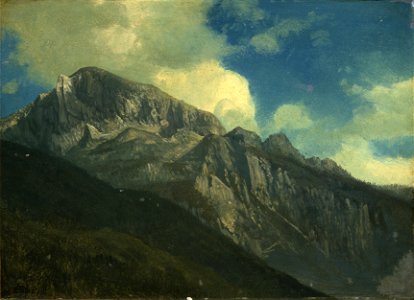 Albert Bierstadt - Mountains (02). Free illustration for personal and commercial use.