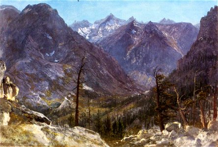 Albert Bierstadt Estes Park Colorado. Free illustration for personal and commercial use.
