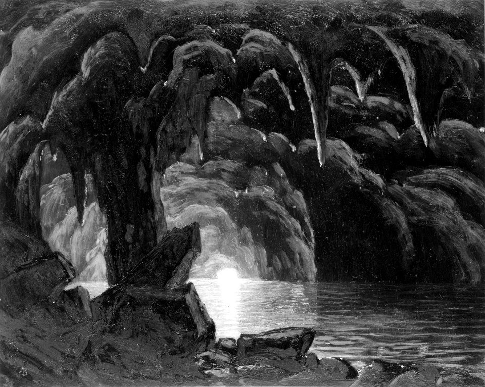 Albert Bierstadt - The Blue Grotto, Capri - Walters 371565