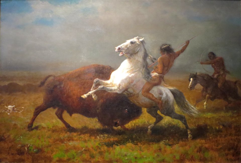 Albert Bierstadt - Study for The Last of the Buffalo