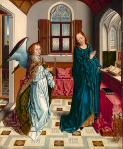 Albert Bouts - The Annunciation - 1942.635 - Cleveland Museum of Art. Free illustration for personal and commercial use.