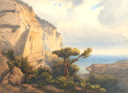 Albert Bierstadt Kalifornische Küstenlandschaft
