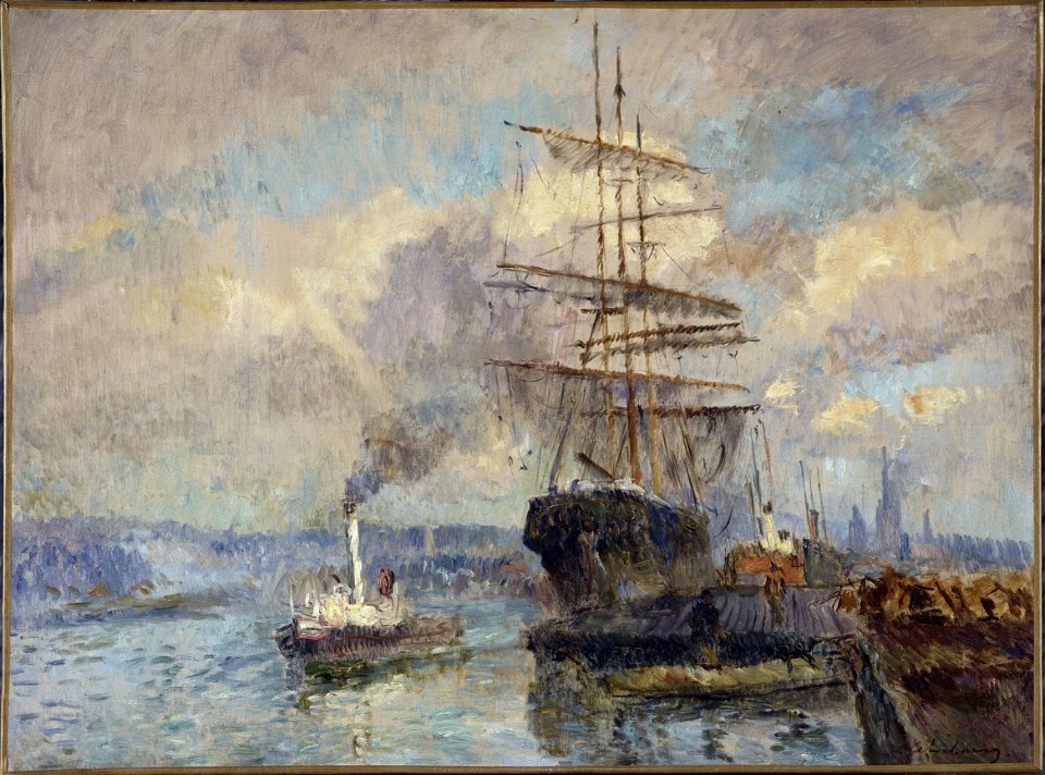 Albert Charles Lebourg - Dans le port de Rouen - PPP654 - Petit Palais