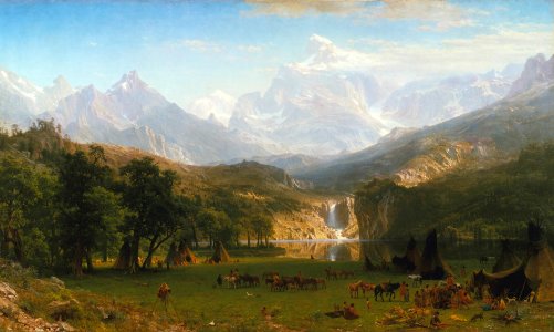 Albert Bierstadt - The Rocky Mountains, Lander's Peak. Free illustration for personal and commercial use.