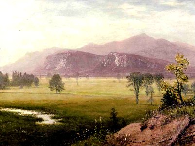Albert Bierstadt Conway Meadows New Hampshire. Free illustration for personal and commercial use.