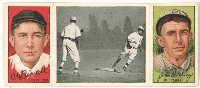 Albert Bridwell-John Kling, Boston Rustlers, baseball card portrait LCCN2008678437