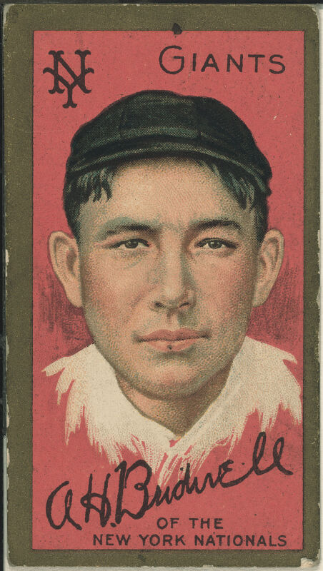 Albert Bridwell, New York Giants, baseball card portrait LCCN2008677486