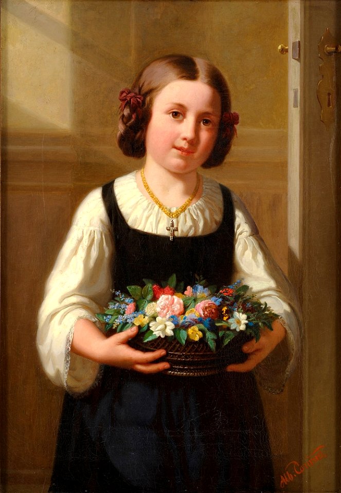 Albert Conrad Das Blumenmädchen