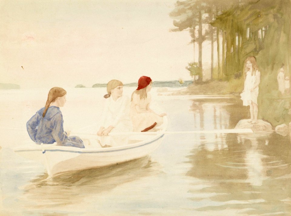 Albert Edelfelt - Kesäilta - A III 2022-50 - Finnish National Gallery