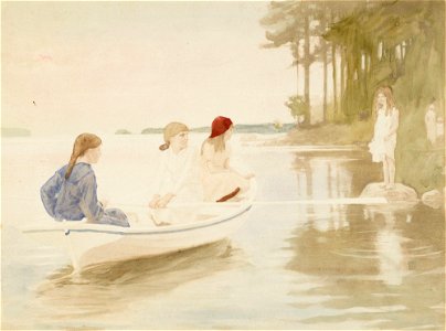 Albert Edelfelt - Kesäilta - A III 2022-50 - Finnish National Gallery