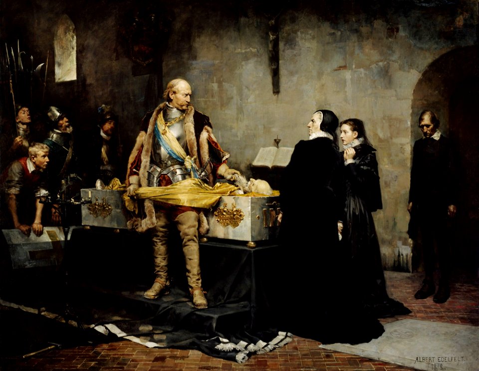 Albert Edelfelt - Duke Karl Insulting the Corpse of Klas Fleming