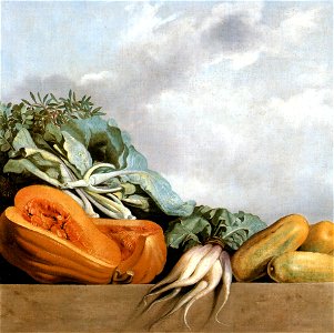 Albert Eckhout - Melão, repolho e outros vegetais