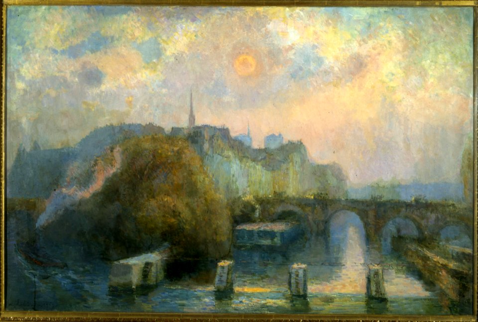 Albert Charles Lebourg - La Cité, Paris, matinée d'automne - PPP535 - Musée des Beaux-Arts de la ville de Paris