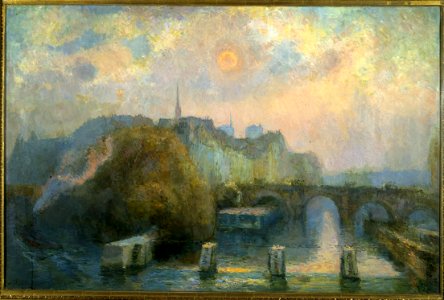 Albert Charles Lebourg - La Cité, Paris, matinée d'automne - PPP535 - Musée des Beaux-Arts de la ville de Paris