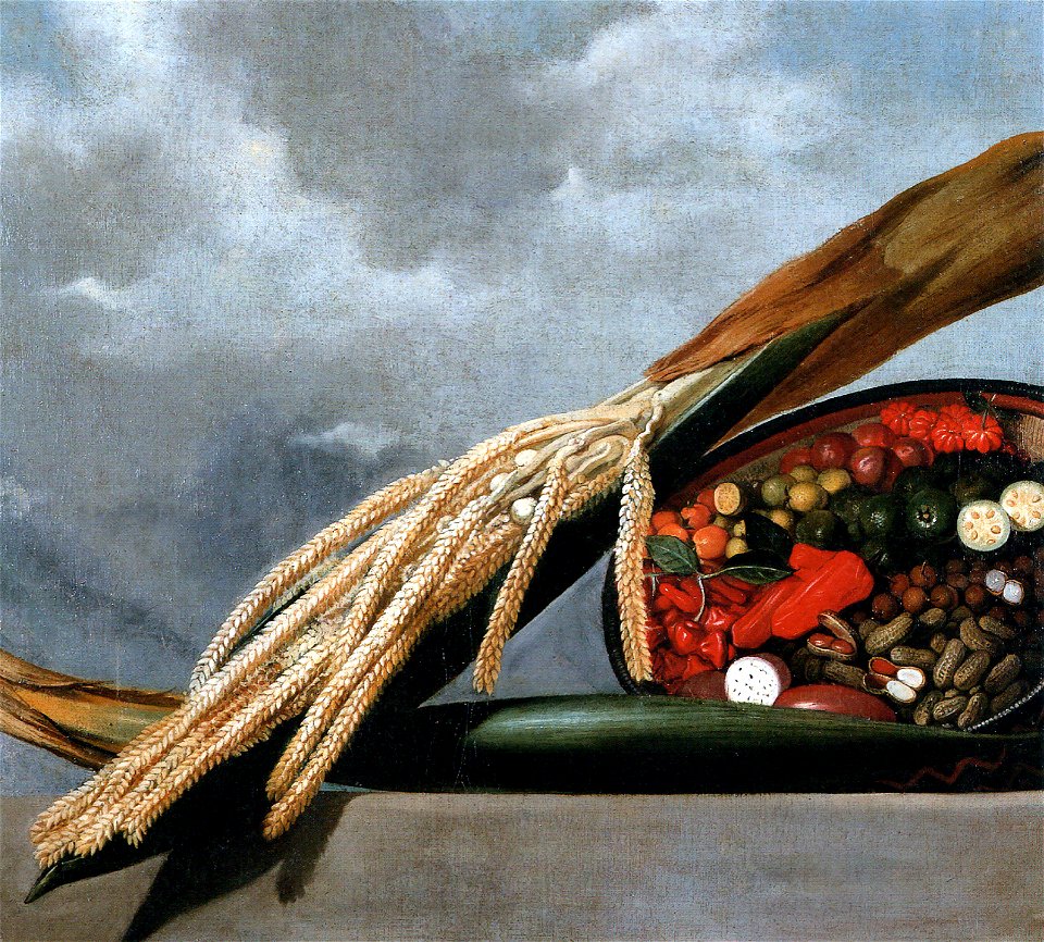 Albert Eckhout - Florescência de Palmeira e Cesta de Temperos
