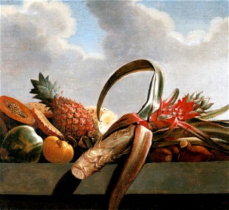 Albert Eckhout - Abacaxi, Mamão e Outras Frutas