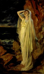 Albert Edelfelt - Aino Ackté as Alcestis on the Banks of the Styx, Role Portrait