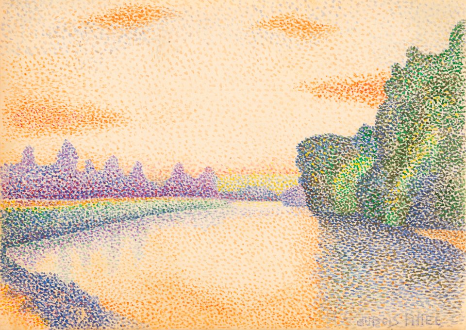 Albert Dubois-Pillet The Banks on the Marne at Dawn