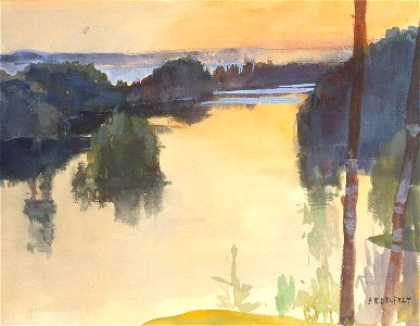Albert Edelfelt - Maisema (c.1889)