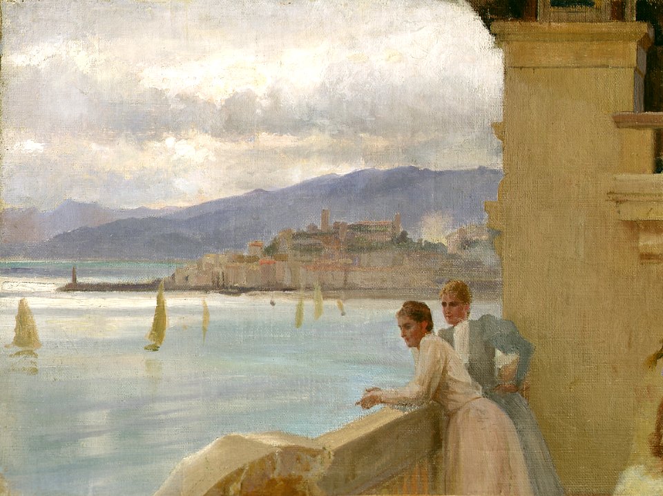 Albert Edelfelt - Artist's Wife and Emelie von Etter in Cannes (1891)