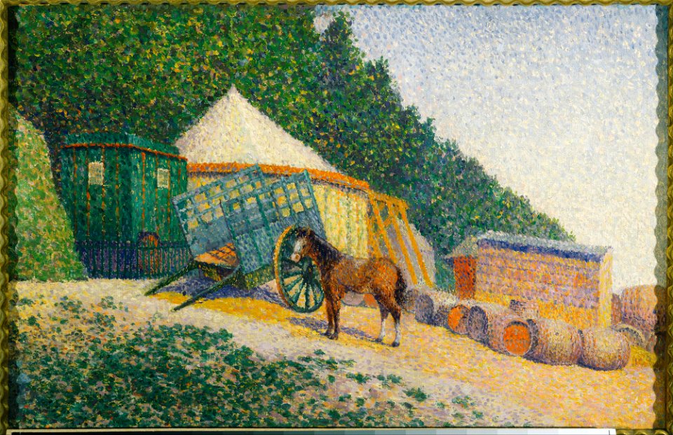 Albert Dubois-Pillet - Little Circus Camp - Google Art Project