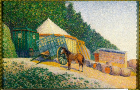 Albert Dubois-Pillet - Little Circus Camp - Google Art Project