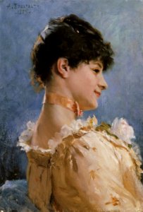 Albert Edelfelt - Brunette