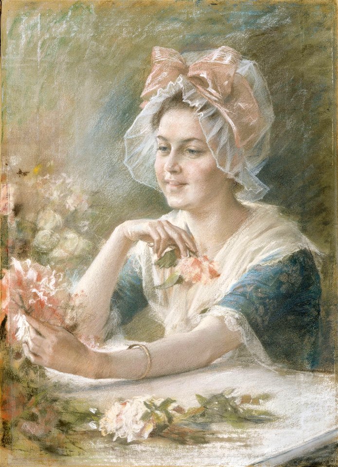 Albert Edelfelt - Kukkaistyttö - A III 1798 - Finnish National Gallery