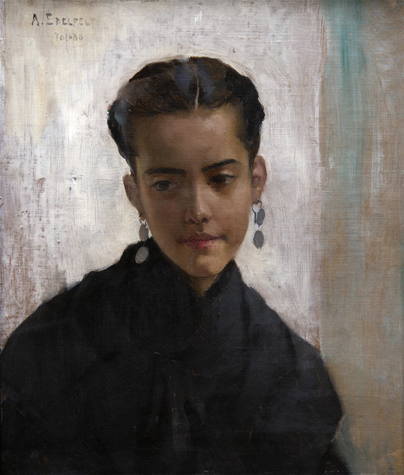 Albert Edelfelt - Girl from Toledo (Dolores)