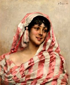 Albert Edelfelt - Portrait of a young woman