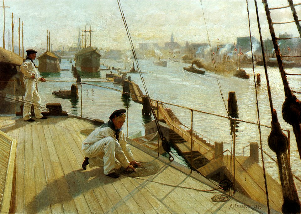 Albert Edelfelt - Kööpenhaminan Ankkuripaikalta II