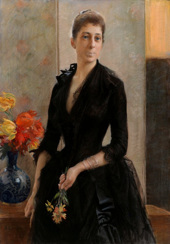 Albert Edelfelt - Portrait of Mme Weissgerber de Stragewicz, later Mme R. Berenger - A II 901 - Finnish National Gallery