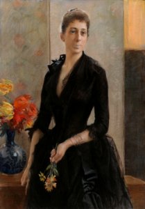 Albert Edelfelt - Portrait of Mme Weissgerber de Stragewicz, later Mme R. Berenger - A II 901 - Finnish National Gallery