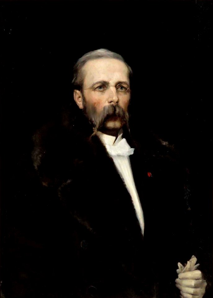 Albert Edelfelt - Portrait of the Artist's Father Chief Director Carl Albert Edelfelt