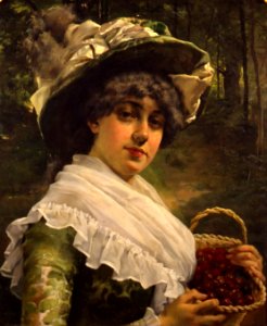 Albert Edelfelt - Cherry Girl