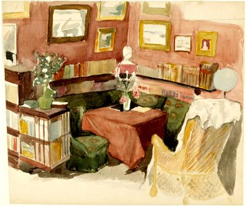 Albert Edelfelt - Interiööri taiteilijan kotoa - A III 2022-53 - Finnish National Gallery
