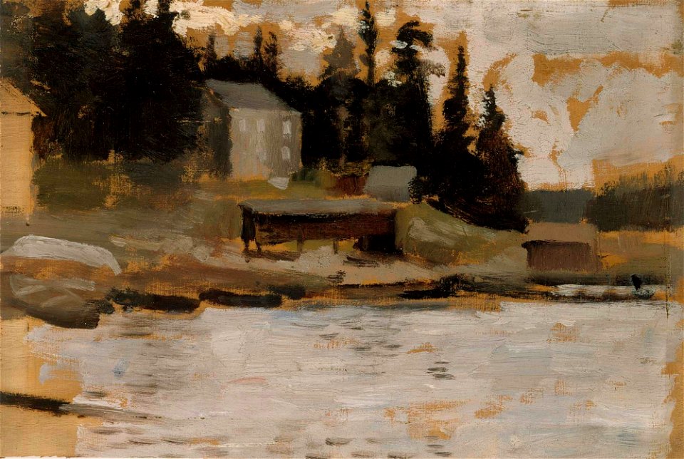 Albert Edelfelt - Landscape Sketch from Hamari - A III 1978 - Finnish National Gallery