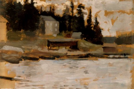 Albert Edelfelt - Landscape Sketch from Hamari - A III 1978 - Finnish National Gallery