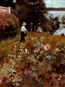 Albert Edelfelt - Haikon Puutarhasta