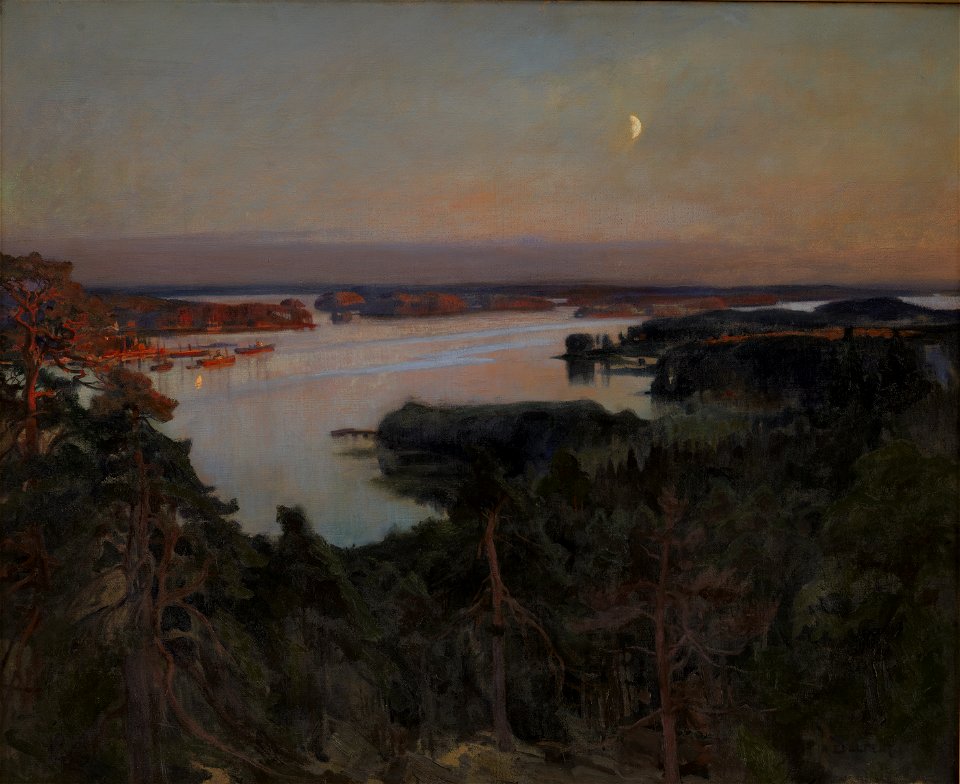 Albert Edelfelt - Summer Evening, Haiko Fiord - DEP698 - Statens Museum for Kunst