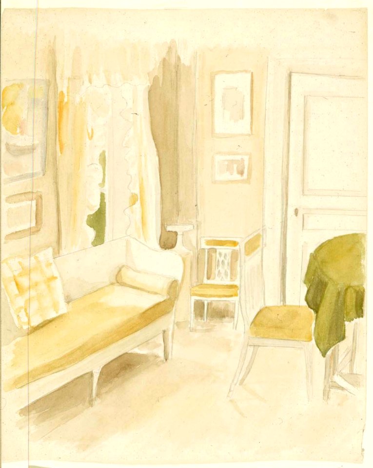 Albert Edelfelt - Interiööri taiteilijan kotoa - A III 2022-49 - Finnish National Gallery