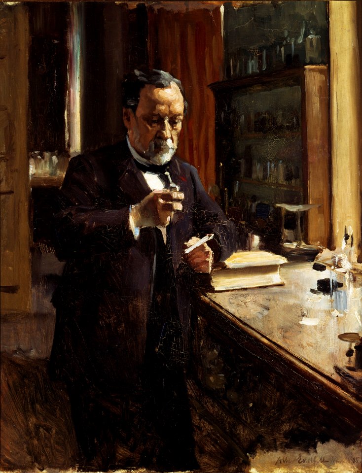 Albert Edelfelt - Portrait of Louis Pasteur, Study