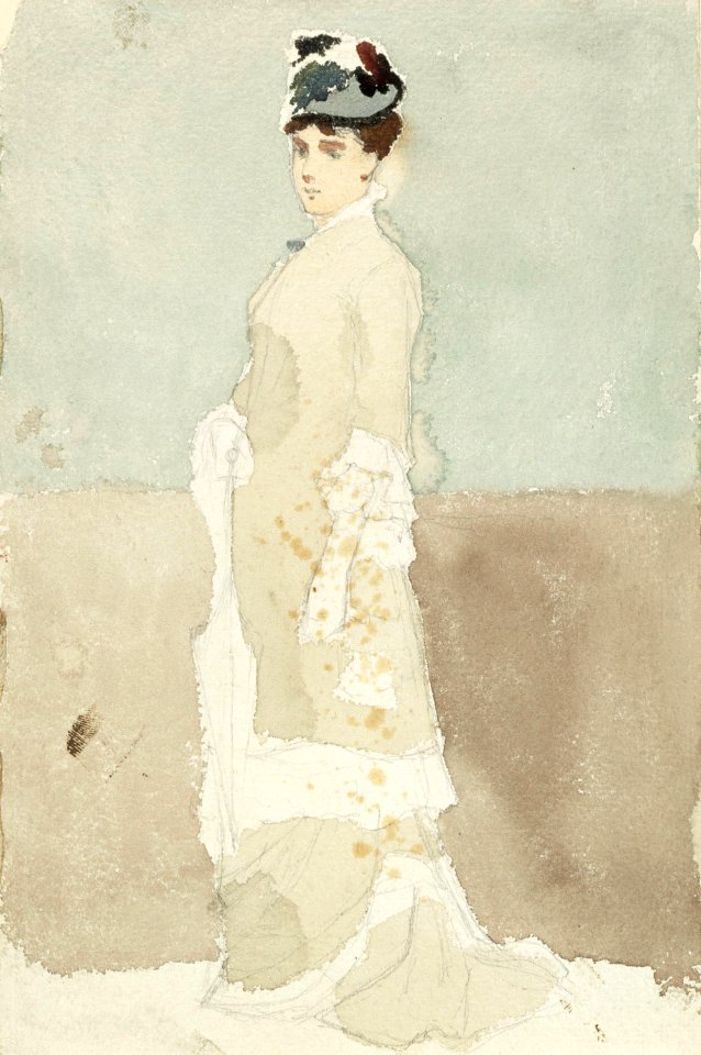 Albert Edelfelt - Nainen kävelypuvussa - A III 2022-35 - Finnish National Gallery