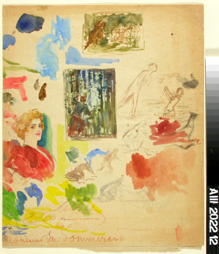 Albert Edelfelt - Pieniä luonnoksia - A III 2022-12 - Finnish National Gallery