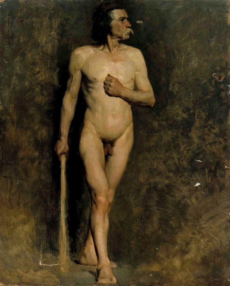 Albert Edelfelt - Miesmalli, akatemiaharjoitelma - A I 215 G - Finnish National Gallery