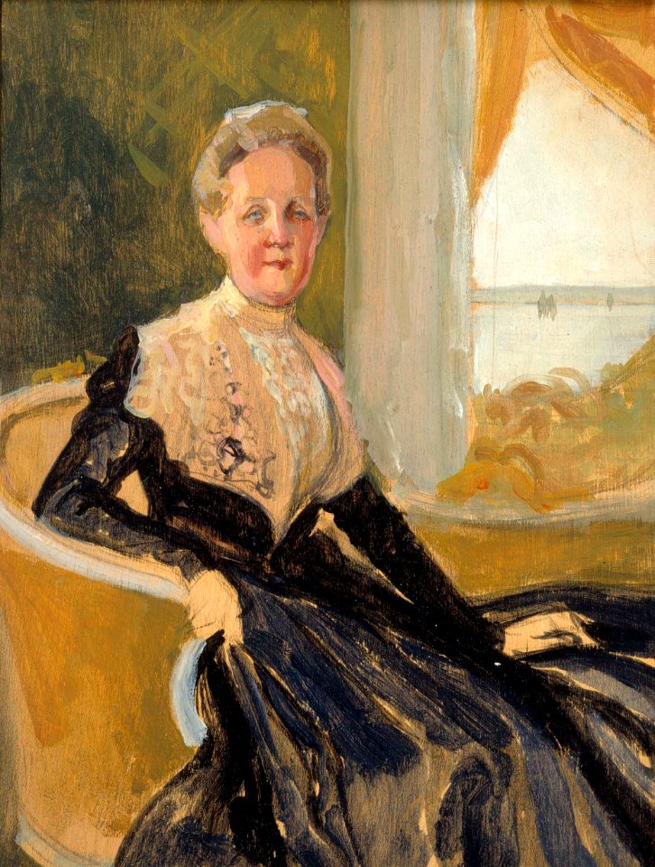 Albert Edelfelt - Portrait of Countess Elisabeth Wachtmaister, compositional sketch - A III 1994 - Finnish National Gallery