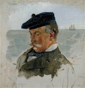Albert Edelfelt - Portrait of Adolf von Becker the Painter - A II 1577 - Finnish National Gallery. Free illustration for personal and commercial use.