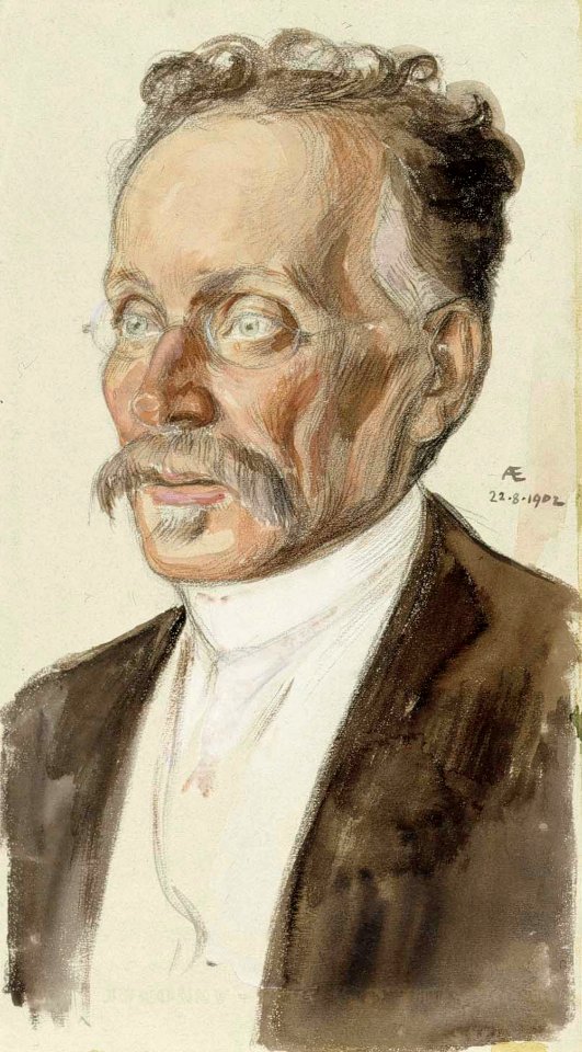 Albert Edelfelt - Portrait of Professor J.W. Runeberg - A II 1519-14 - Finnish National Gallery